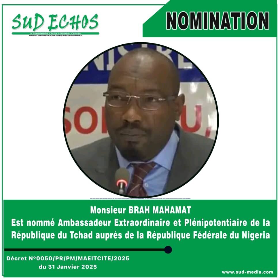 TCHAD, NOMINATION